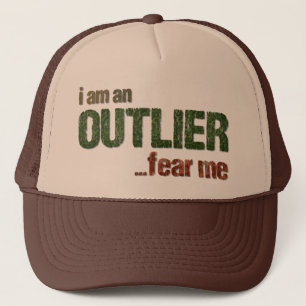 Jag är en OUTLIER...Rädda mig. (CAMO-VERSION) Truckerkeps
