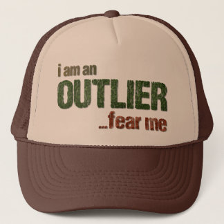 Jag är en OUTLIER...Rädda mig. (CAMO-VERSION) Truckerkeps