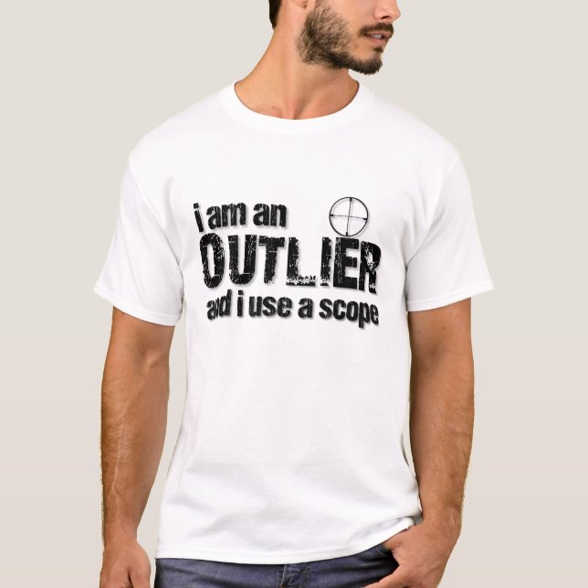 Jag är en OUTLIER...rädda mig Tee (Framsida)