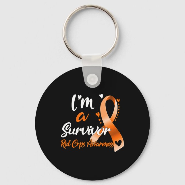 Jag är en överlevande RSD Crps Awareness Nyckelring (Framsida)