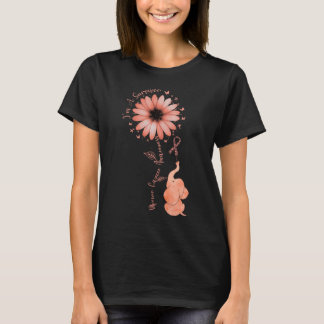 Jag är en överlevande, urin Cancer Awareness Ribbo T Shirt
