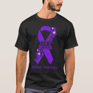 Jag Är En Överlevare ANOREXI Medvetenhet T Shirt