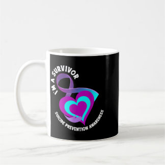 Jag är en överlevare stöd förebyggande medvetenhet kaffemugg