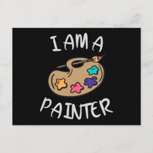 Jag är en Painter Vykort