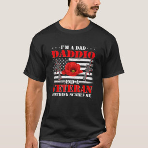 Jag är en Pappa Daddio och ett veteranskt inget Sk T Shirt