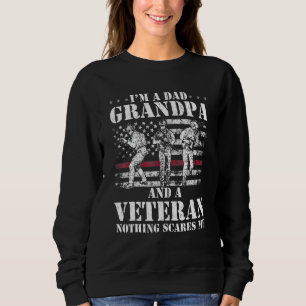 Jag är en pappa farfar och en veteranflagga Usa fa T Shirt