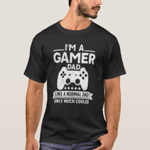 Jag är en Pappa Gamer Pappa-videospel som firar Fa T Shirt