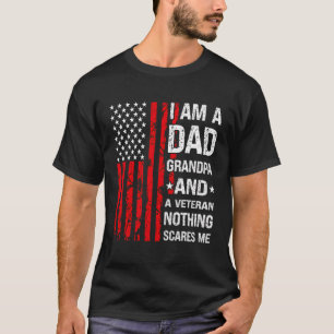 Jag är en Pappa morfar och ett veteranskt ingenjör T Shirt