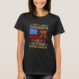 Jag är en Pappa-morfar och ett veteranskt ingentin T Shirt