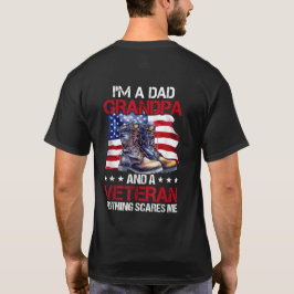 Jag är en Pappa morfar- och veteranernas dag T Shirt