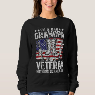 Jag är en Pappa morfar Veteran Fars dag T Shirt