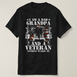 Jag är en pappa morpa och ett veteranskt ingenting t shirt