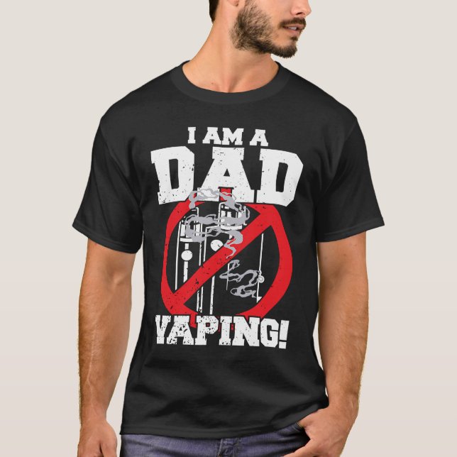 Jag är en Pappa mot oregelbunden överordnad rökare T Shirt (Framsida)