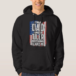 Jag är en pappa och en kakelläggare, ingenting skr hoodie