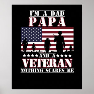 Jag är en Pappa Pappa och en veteransk veterandag Poster