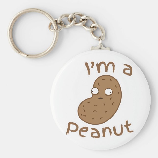 Jag är en PEANUT Nyckelring (Framsidan)