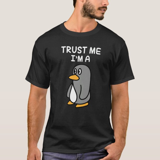 Jag är en Penguin i Cute Penguin i Kids Pengu T Shirt (Framsida)