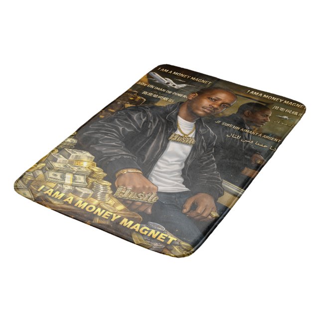 JAG ÄR EN PENNINGMAGNET BADKARSMATTA BADRUMSMATTA (Vinklad)