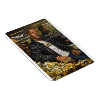 JAG ÄR EN PENNINGMAGNET MAGNETISK KORT MAGNET