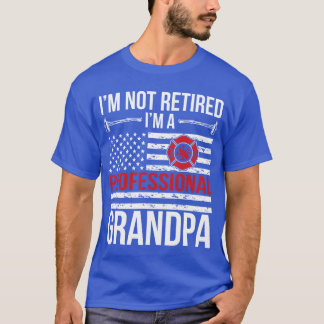 JAG ÄR EN Pensionerad Brandman Farfar Brand presen T Shirt