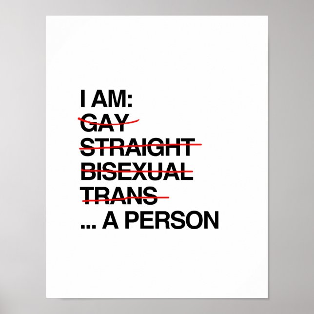 JAG ÄR EN PERSON POSTER (Framsidan)