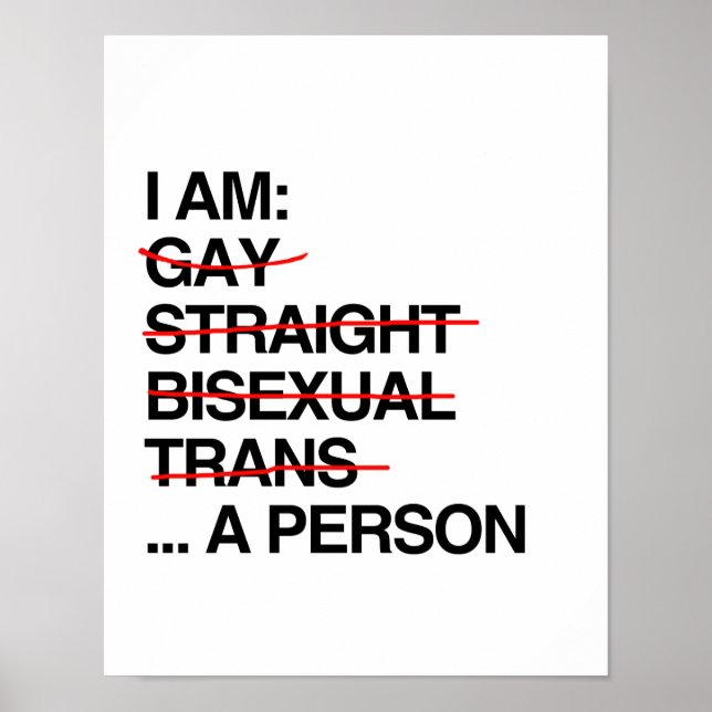 JAG ÄR EN PERSON POSTER (Framsidan)