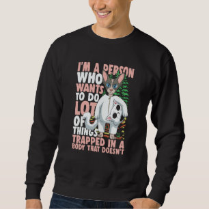 Jag är en person som vill göra många saker lång ärmad tröja