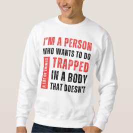 Jag är en person som vill göra mycket av Sak rolig Lång Ärmad Tröja