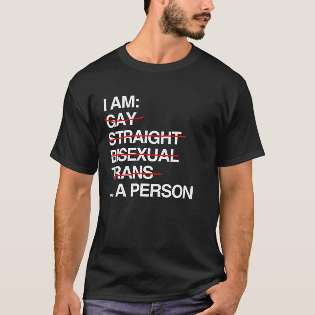 JAG ÄR EN PERSON T-Shirt (Framsida)