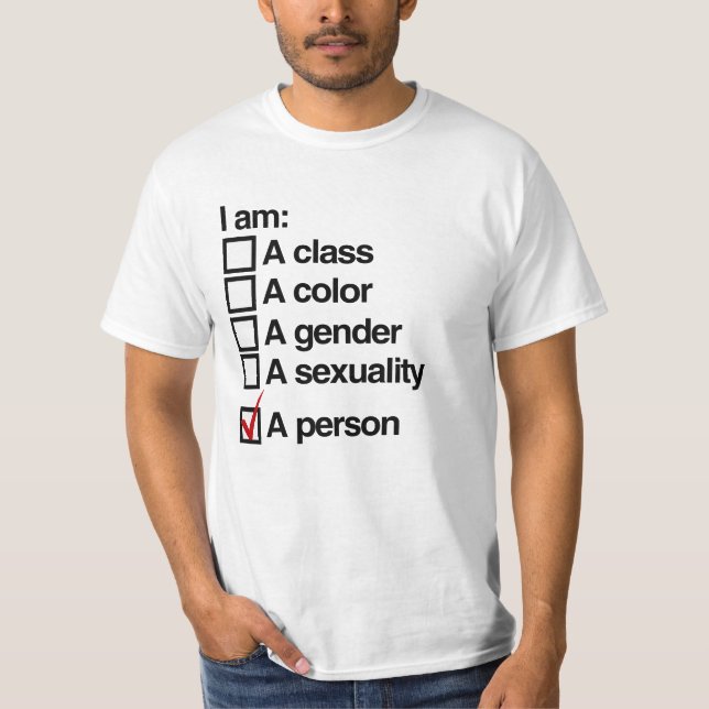 Jag är en person t shirt (Framsida)