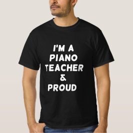 JAG ÄR EN PIANOLÄRARE & STOLT T SHIRT
