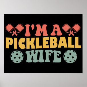 Jag är en Pickleball-fru Poster