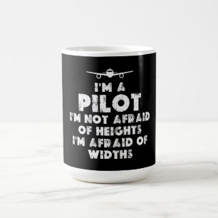 Jag är en Pilot Funny Kaffemugg