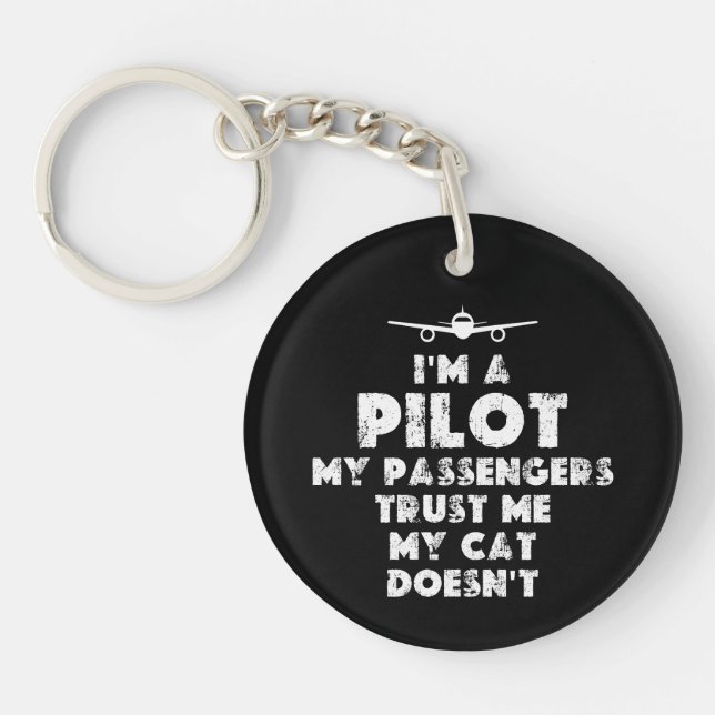 Jag är en Pilot Funny | Kattälskare (Framsidan)