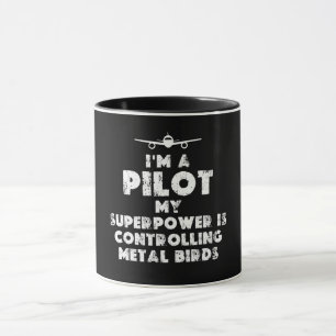 Jag är en Pilot Funny Mugg
