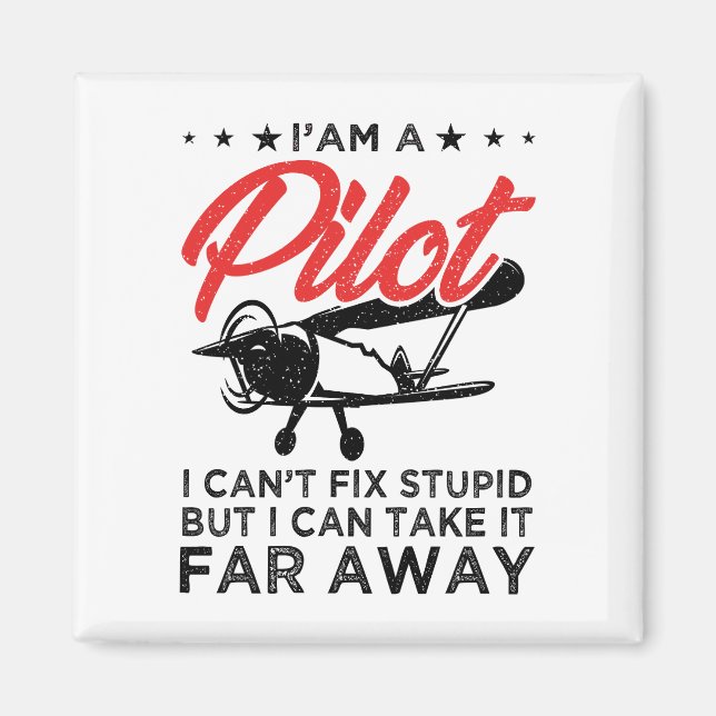 Jag är en pilot som jag inte kan fixa, men en fin  magnet (Framsidan)
