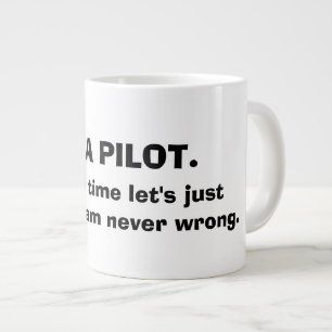 JAG ÄR EN PILOTKFFEE MUGG JUMBO MUGG