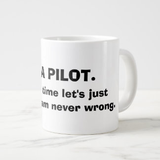 JAG ÄR EN PILOTKFFEE MUGG JUMBO MUGG