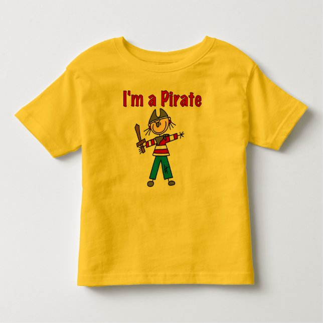 Jag är en Pirat T-shirt (Framsida)