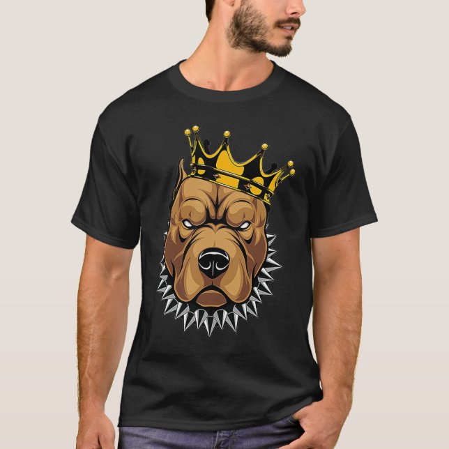 Jag Är En Pitbullkung T Shirt (Framsida)