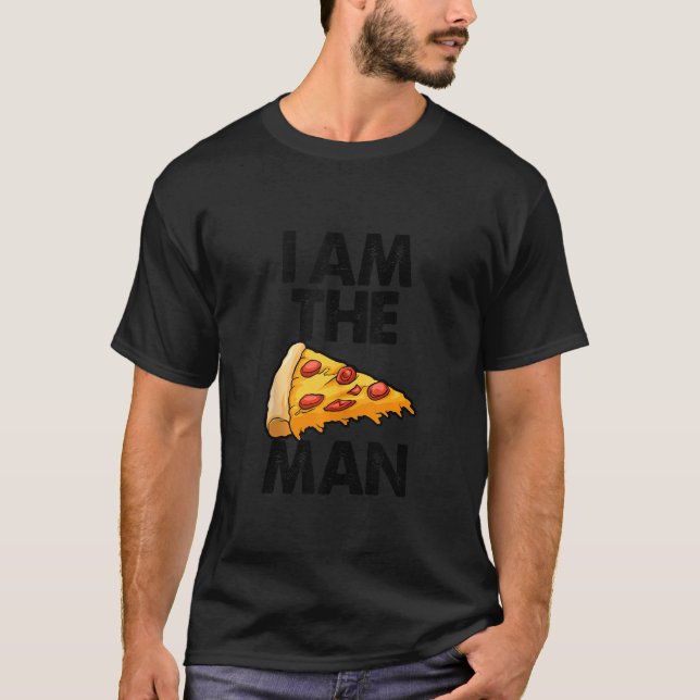 Jag är en Pizza Man Funny Women T Shirt (Framsida)