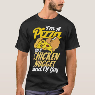 Jag är en pizza och en höklig nugget av Guy Pizza T Shirt