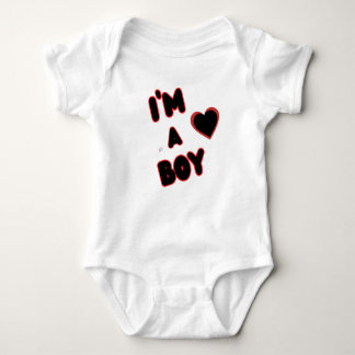 Jag är en pojke Baby Bodysuit – Söt & Mysig T Shirt