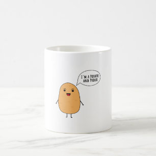 Jag är en potatis och stolt kaffemugg