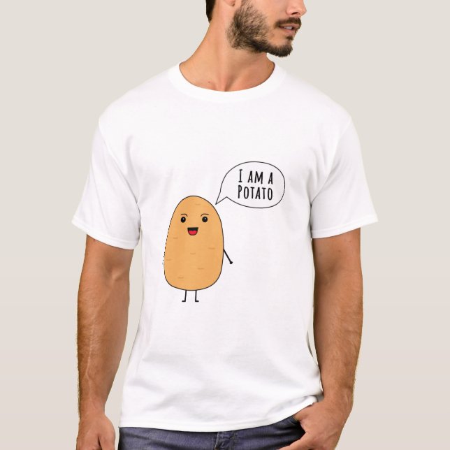 Jag är en potatis t shirt (Framsida)