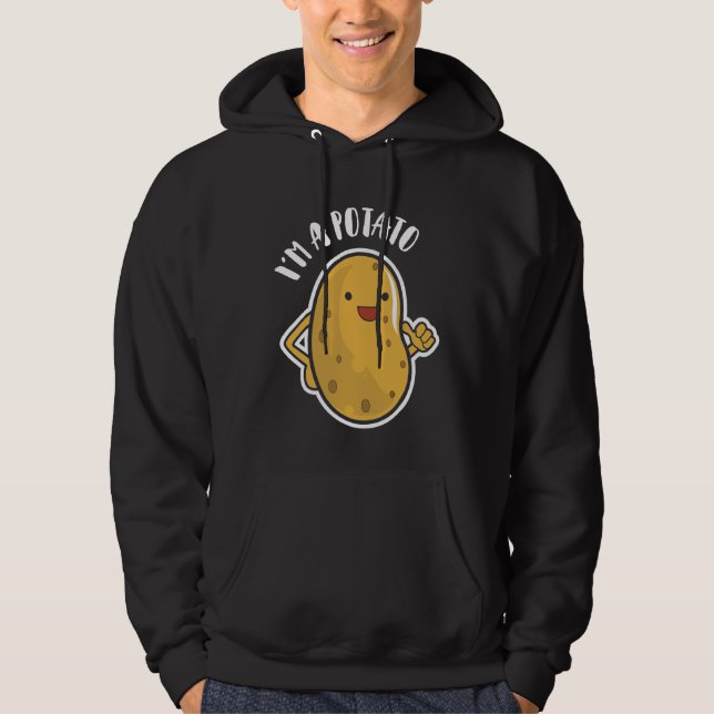 Jag är en potatisFransk Fry Shirt Potato Tee Hoodie (Framsida)