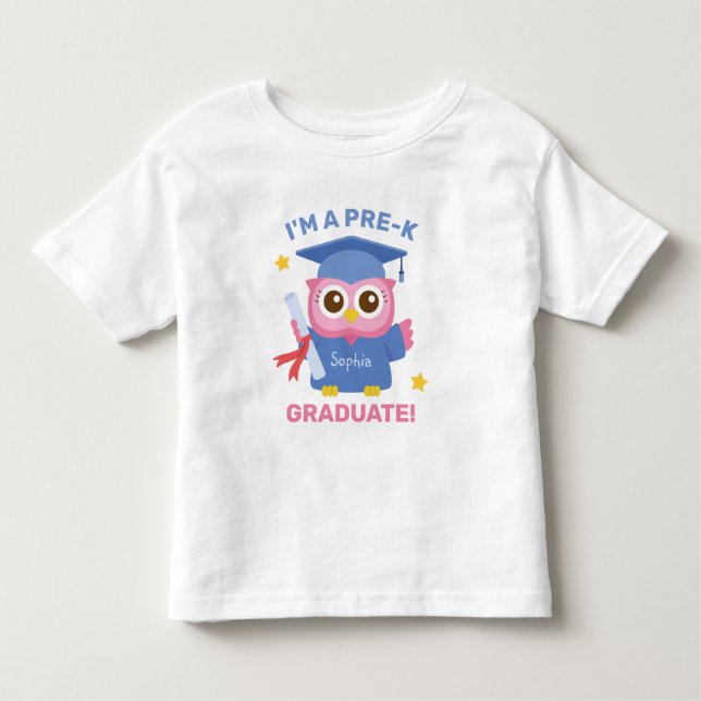 Jag är en pre-K-Student, Cute Rosa-Student T Shirt (Framsida)