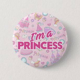 Jag är en prinsessknapp knapp