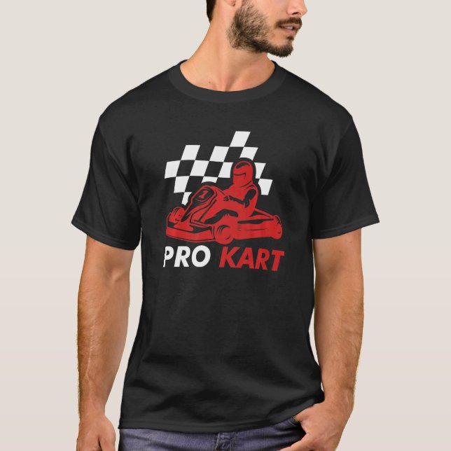 Jag är en Professionell Kart Driver Tävla Go Kart  T Shirt (Framsida)