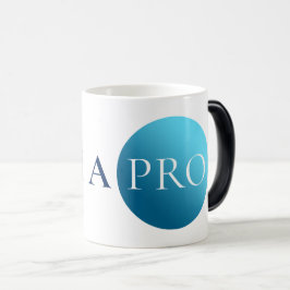 JAG ÄR EN PROFFS | Bold Minimalistisk Blå Cirkulär Magisk Mugg